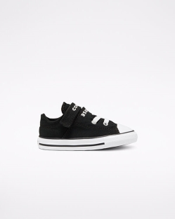 Converse Double Strap Easy-On Chuck Taylor All Star Lány Rövidszárú Fekete/Fehér | NTCQYAZ-HU